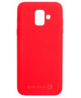Evelatus Samsung A6 2018 Nano Silicone Case Soft Touch TPU Red