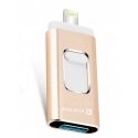 Evelatus Apple USB Flash to Lightning 32GB 3in1 (USB, iPhone and Micro) Gold Evelatus Apple USB Flash to Lightning 32GB 3in1 (USB, iPhone and Micro) Gold