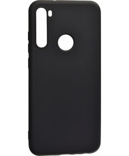 Evelatus Xiaomi Xiaomi Redmi Note 8 / Redmi Note 8 2021 Soft Touch Silicone Case with Strap Black