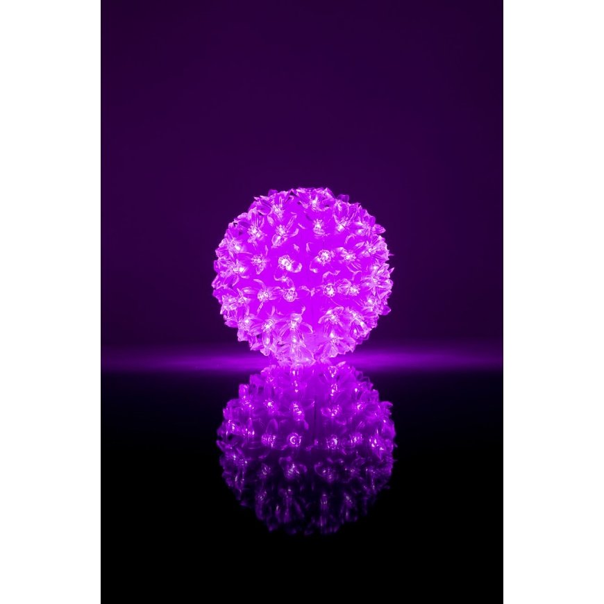 iLike N/A Bumba ar puķēm RS-214 80LED D-13cm Purple