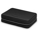 Woolnut Leather Tech Organizer utility bag, black Woolnut Leather Tech Organizer utility bag, black