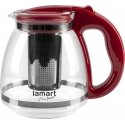 Glass teapot with infuser Lamart LT7074 VERRE 1.1 l red Glass teapot with infuser Lamart LT7074 VERRE 1.1 l red