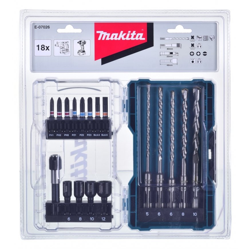 Accessory set 18pcs E-07026 MAKITA