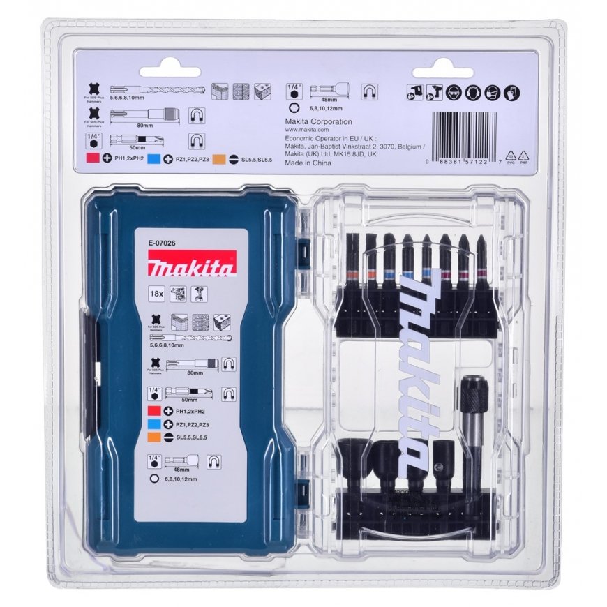 Piederumu komplekts 18gab E-07026 MAKITA – 5
