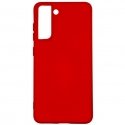 Evelatus Samsung Galaxy S21 FE Nano Silicone Case Soft Touch TPU Red