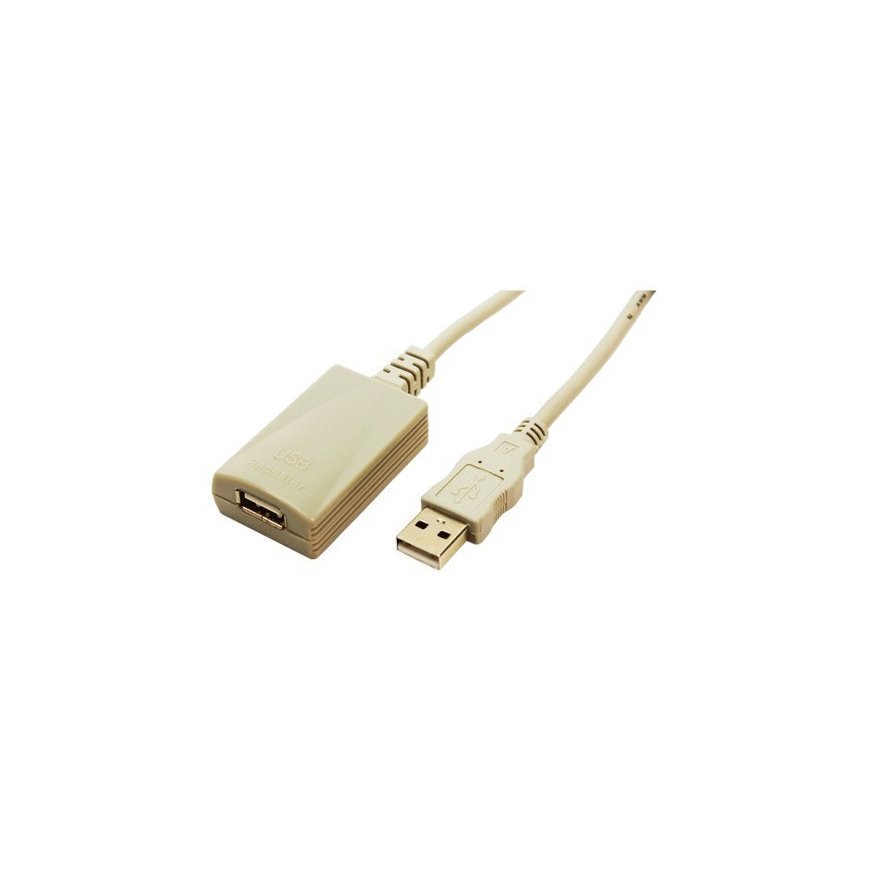 LogiLink USB 2.0 Repeater Cable USB-kaapeli 5 m USB A Beige – 2