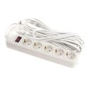 Plug EXD Household extension cord 7m, 5 sockets, with switch