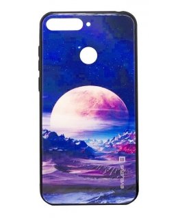 Evelatus Huawei Y6 2018 Picture Glass Case Valley Moon