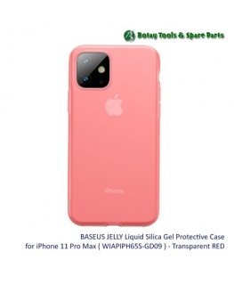 Baseus Apple Baseus Jelly iPhone 11 Pro Max Transparent Red (WIAPIPH65S-GD09)