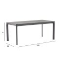 Table CARVES 180x90xH75cm, anthracite Table CARVES 180x90xH75cm, anthracite