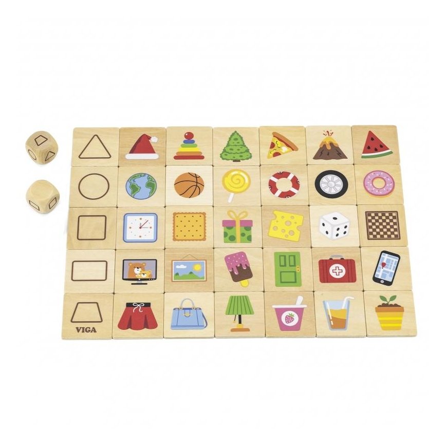 Viga Toys Medinis edukacinis žaidimas - galvosūkis atitinkantys formas 37 vnt. VIGA – 4