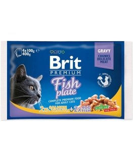 BRIT Premium Cat Fish Plate - kassi märgtoit - 4x100g