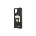 Karl Lagerfeld Karlas Lagerfeldas KLHCP14MKH3DBK iPhone 14 Plus 6,7 colio juodas / juodas kietas dėklas, 3D guminis Karlo galva Karl Lagerfeld Karlas Lagerfeldas KLHCP14MKH3DBK iPhone 14 Plus 6,7 colio juodas / juodas kietas dėklas, 3D guminis Karlo galva