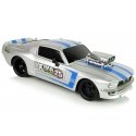 Lean Cars R/C Sports Car 1:16 Silver Blue Stripes Pilot Lean Cars R/C Sports Car 1:16 Silver Blue Stripes Pilot