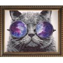 Beldizart (Discontinued) Diamond painting kit Cat with glasses 40x50 cm AZ-3003 Beldizart (Discontinued) Diamond painting kit Cat with glasses 40x50 cm AZ-3003