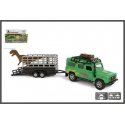Lean Cars Hipo Auto Land Rover Trailer with Dinosaur Lean Cars Hipo Auto Land Rover Trailer with Dinosaur