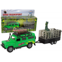 Lean Cars Hipo Auto Land Rover Trailer with Dinosaur Lean Cars Hipo Auto Land Rover Trailer with Dinosaur