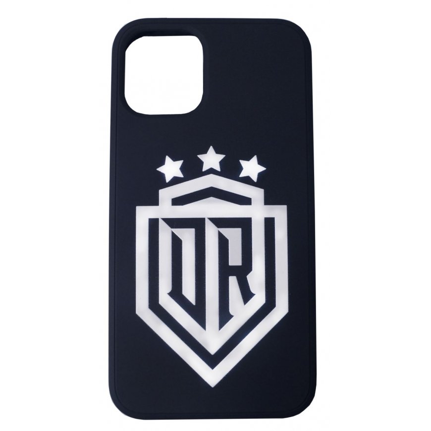 Evelatus Apple iPhone 12 Pro Soft Touch Silicone Case DR Logo N1 White Black