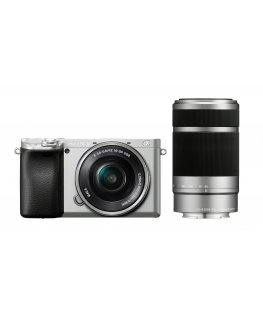 Sony A6400 + 16-50mm OSS + 55-210mm OSS (Silver) | (ILCE-6400Y/S) | (α6400) | (Alpha 6400)