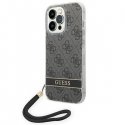 Guess GUOHCP14LH4STK iPhone 14 Pro 6.1" Black / Black Hard Case 4G Printing Strap Guess GUOHCP14LH4STK iPhone 14 Pro 6.1" Black / Black Hard Case 4G Printing Strap