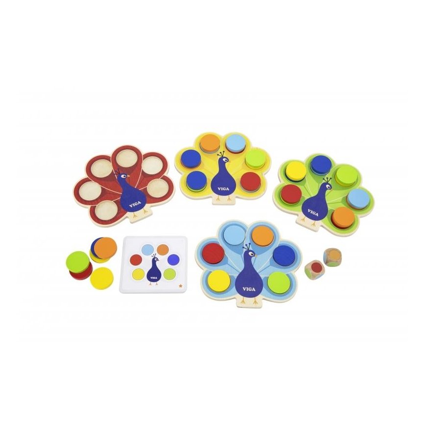Viga Toys VIGA Wooden game Sprouting colors Pavija Montessori Ogon + Charters – 2