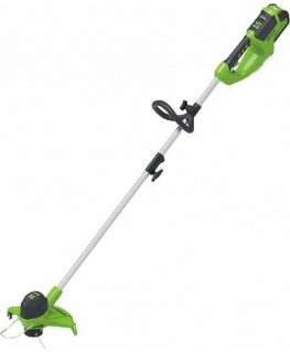 Greenworks 40V žoliapjovė su 2Ah akumuliatoriumi ir krovikliu [G40LTK2]