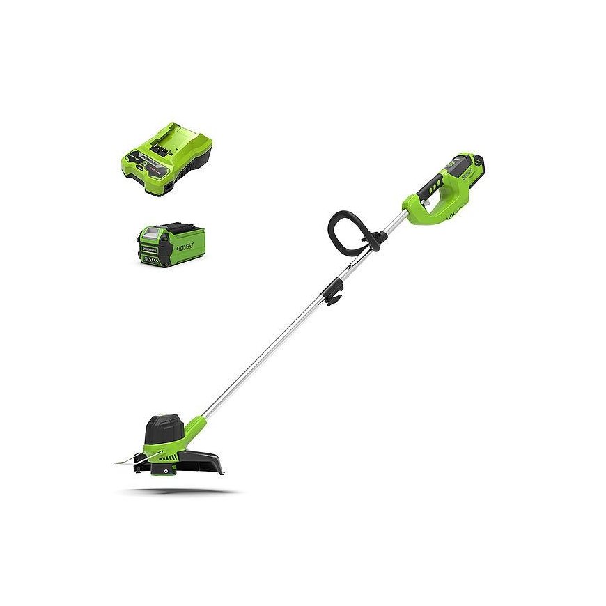 Greenworks 40V žoliapjovė su 2Ah akumuliatoriumi ir krovikliu [G40LTK2] – 2