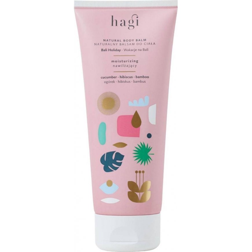 Hagi Cosmetics veiksmai Balyje, kai balzamas drėkinamas iki 200 ml kūno
