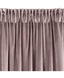 Night curtain made of soft velvet Eurofirany DIVA LINE RIA 140X270 cm, tape/tunnel/hooks, 300 g/m2, color: powder