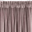 Naktinė užuolaida iš minkšto aksomo Eurofirany DIVA LINE RIA 140X270 cm, juosta/ tunelis/ kabliukai, 300 g/m2, spalva: pudrinė
