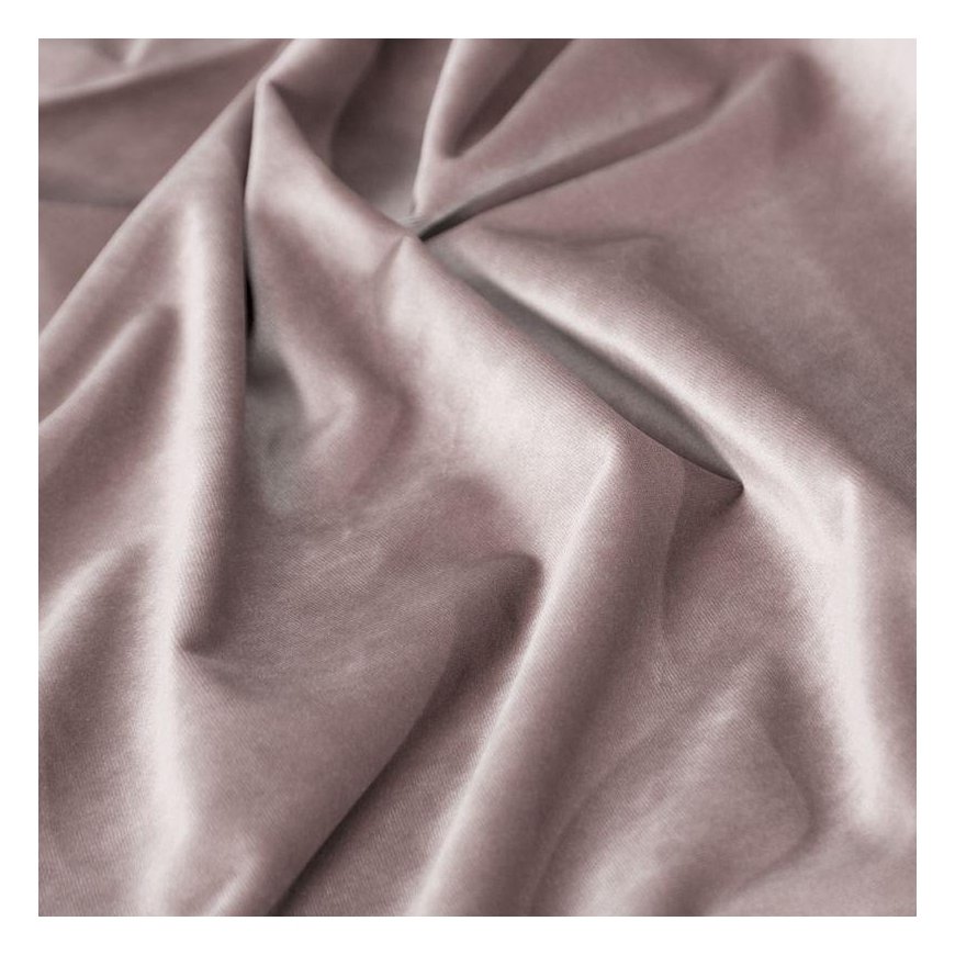 Naktinė užuolaida iš minkšto aksomo Eurofirany DIVA LINE RIA 140X270 cm, juosta/ tunelis/ kabliukai, 300 g/m2, spalva: pudrinė – 3