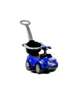 Lean Cars Automobilis varomas kojomis su rankena tėvams 614W Mėlyna