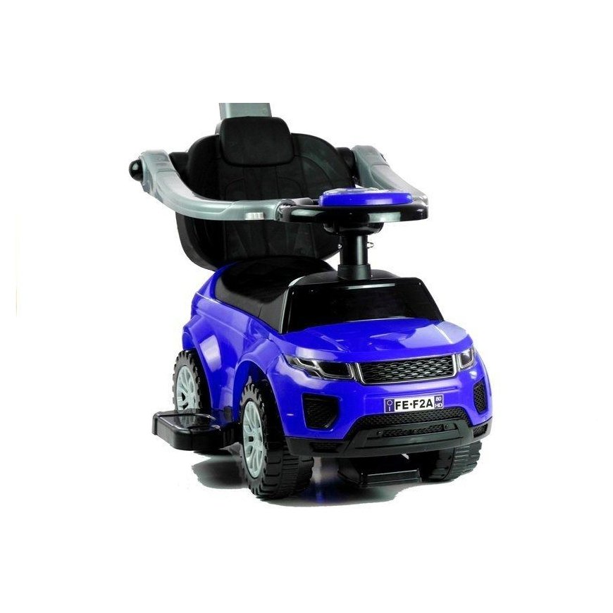 Lean Cars Foot-operated car with handle for parents 614W Blue – 3