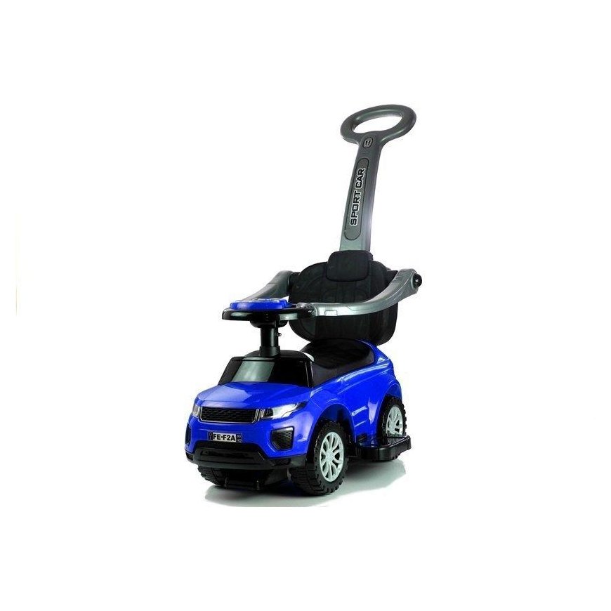 Lean Cars Foot-operated car with handle for parents 614W Blue – 4