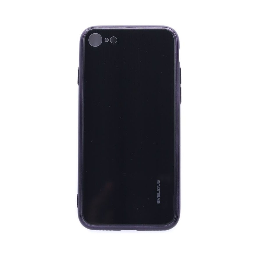 Evelatus Apple iPhone 7/8 Water Ripple Full Color Electroplating Tempered Glass Black
