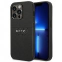 Guess Spėkite GUHCP14LPSASBBK „iPhone 14 Pro 6,1" juoda/juodas Saffiano diržas Guess Spėkite GUHCP14LPSASBBK „iPhone 14 Pro 6,1" juoda/juodas Saffiano diržas