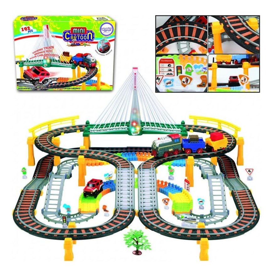 WOOPIE Electric Railway 2in1 Race Track
