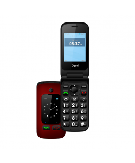 Digni Flip by eSTAR Clamshell Phone 2.4''+ 1.77" Raudona
