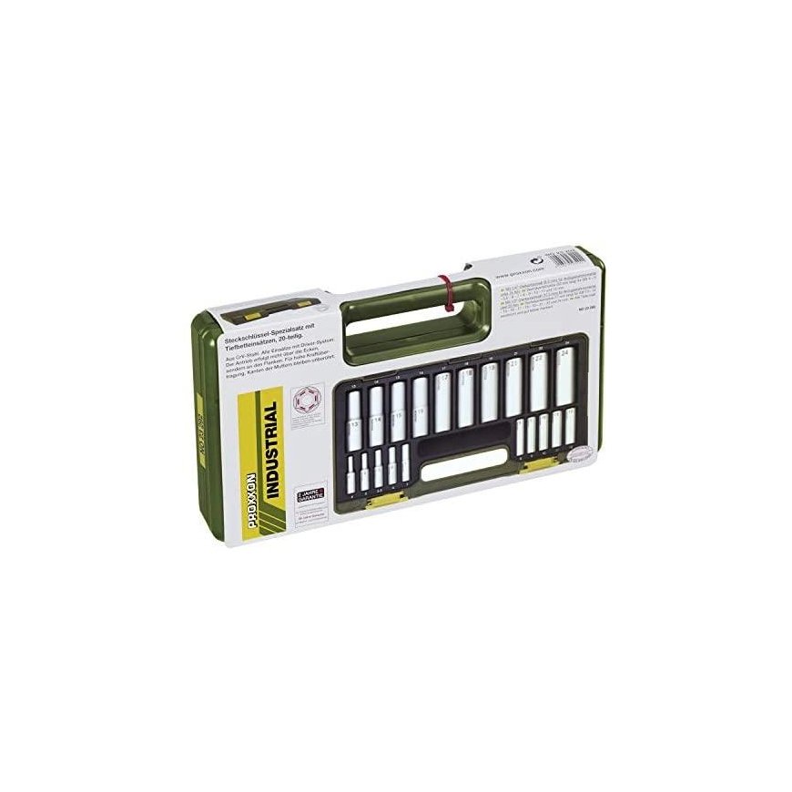 Galvučių rinkinys 1/4"+1/2" 20 dalių PROXXON – 5