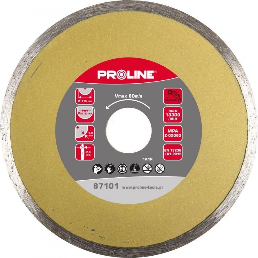 Proline Pilnas deimantinis diskas (statybinė medžiaga) 230 * 2,8 * 5,5 * 22,23 prolinas