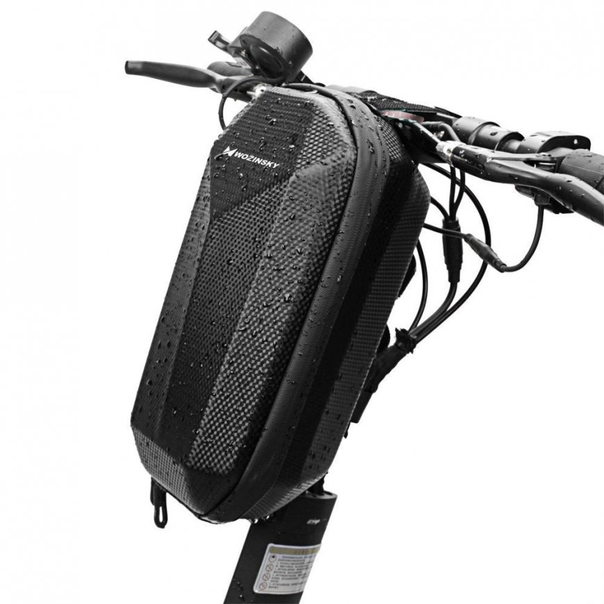 Wozinsky Waterproof Scooter Handlebar Bag 4L Handlebar Bag Black (WSB2BK)