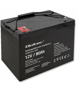 Qoltec QOLTEC 53075 AGM battery 12V 80Ah