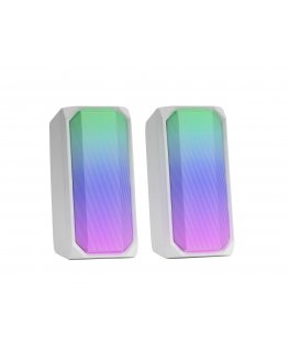 Mars Gaming MSRGB RGB Bluetooth Speaker 15W White