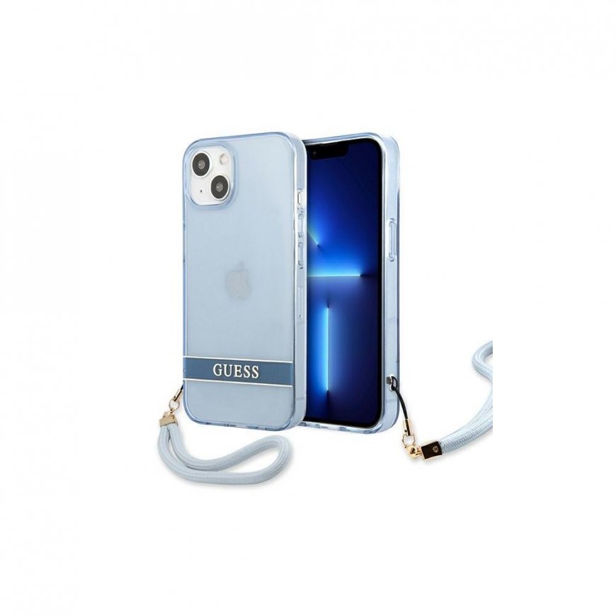 Guess GUHCP13MHTSGSB iPhone 13 6.1 "Blue/Blue Hard Case Transparent Clip – 3