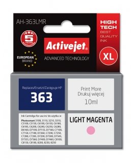 Activejet AH-363LMR ink (replacement for HP 363 C8775EE Premium 10 ml light magenta)