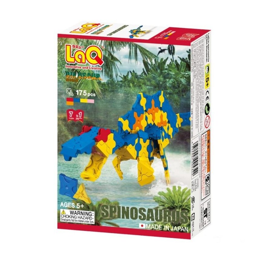 There's more than just dinosaurs in LaQ Dinosaur World's Spinosaurus exclusive 7-builder set!