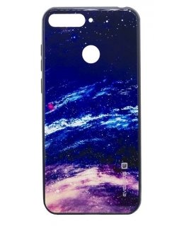 Evelatus Samsung A7 2018 Picture Glass Case Starry Night