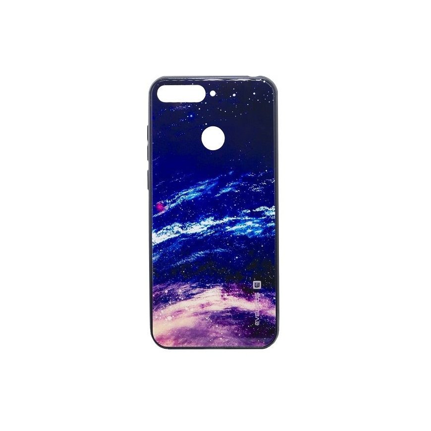 Evelatus Samsung A7 2018 Picture Glass Case Starry Night