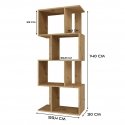 Topeshop FIESTA 4P ARTISAN living room bookcase