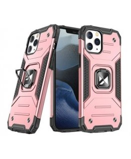 Wozinsky Apple iPhone 13 Pro Ring Armor Case Kickstand Tough Rugged Pink